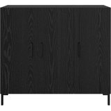  Kreveta Crni hrast 90 x 34 x 80 cm Konstruirano drvo Slike