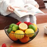 Posuda za Voće Confortime Crna Metal 24 5 x 24 5 x 10 cm (12 kom.) | shoptok.hr