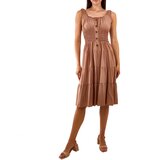Gemre Brown strappy dress Masaew u