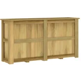 Dvignjeno cvetlično korito 196x50x100 cm impregnirana borovina - - Rjava - 100.34 - 196 x 50 x 100 cm - 2025--TOPSELLER
