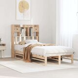 vidaXL Knjižna postelja brez vzmetnice 100x200 cm trdna borovina | Shoptok.si
