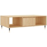 Maison Chic Klubska mizica - kavna mizica - Nizka mizica sonoma hrast 104x60x35 cm inženirski les, (21752495) Cene