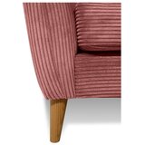 Scandic Rožnata sedežna garnitura iz rebrastega žameta 206 cm Paris – | Shoptok.si