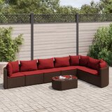 vidaXL 8-dijelni set vrtnih sofa s jastucima smeđi od poliratana | shoptok.hr