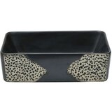 Nadgradni Nadpultni umivalnik črn pravokoten 46x35,5x13 cm keramika | Shoptok.si
