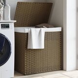  Košara za rublje s 2 odjeljka 53 x 35 x 57 cm od poliratana | shoptok.hr