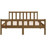  Posteljni okvir medeno rjav iz trdnega lesa 150x200 cm 5FT, (20646958) | Shoptok.si