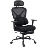  Ergonomska uredska stolica mrežasta tkanina lumbalna potpora nasloni za ruke naslon za glavu | shoptok.hr