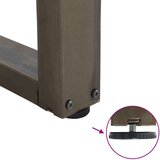  Noge jedilne mize V-oblika 2 kosa naravno jeklo 90x(72-73,3) cm, (21828659) | Shoptok.si