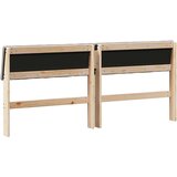  Tapecirani uzglavlje Sivo-smeđa 180 cm Čvrsto borovo drvo | shoptok.hr