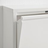 Mömax omara za čevlje max 2, z loputami, bela, kovina | Shoptok.si