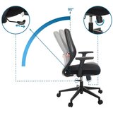 MID.YOU Pisarniški Stol Carlow I, Črna | Shoptok.si