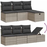  9-dijelni set vrtnih sofa od poliratana s jastucima svjetlosivi | shoptok.hr