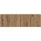  Komplet 4 kosov stenske TV omarice Artisan Oak Engineered Wood, (21703644) | Shoptok.si