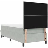  s opruga kutije Svijetlo siva 200 x 90 cm Baršun | shoptok.hr