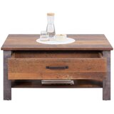 Modern Living Klubska Miza Ontario, Barva Hrasta, Temno Siva | Shoptok.si
