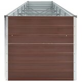  Povišena vrtna gredica od pocinčanog čelika 480x80x77 cm smeđa | shoptok.hr