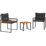  Set vanjskog namještaja s jastukom 3 pcs Siva | shoptok.hr