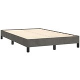  Krevet box spring s madracem LED tamnosivi 120 x 190 cm baršun | shoptok.hr