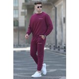 Madmext Sweatsuit - Burgundy - Relaxed fit Cene