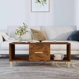  Stolić za kavu boja hrasta 102 x 50 x 40 cm konstruirano drvo Smeđa | Shoptok.si