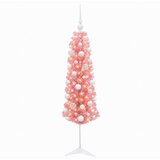 Umjetno usko božićno drvce s kuglicom 120 cm 150 LED lampica | shoptok.hr