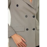 Trendyol Gray Button Blazer Jacket | shoptok.hr