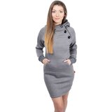 Glano Women's Sweatshirt Dress - dark gray Cene