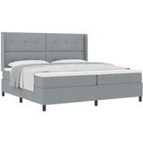 vidaXL Krevet sa presvlakom i madracem Svjetlosiva 200x200 cm | shoptok.hr