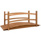 vidaXL Vrtni most sivi 140 x 60 x 60 cm od masivne jelovine | shoptok.hr