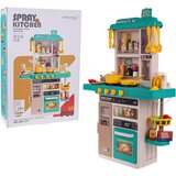  Dječja kuhinja za igru Kitchenette sa zvučnim svjetlosnim i vodenim efektima - 50 elemenata - plava | shoptok.hr