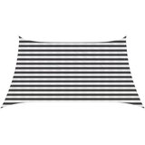  Jedrilica za sunčevu sjenu Antracit i bijelo 3 / 4 x 2 m HDPE - Antracit i bijela 3/4 x 2 m | shoptok.hr