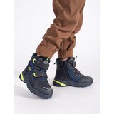 Shelvt Navy blue insulated ankle boots for boys | Shoptok.si