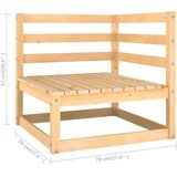  Sedežna garnitura 7-delna z blazinami trdna borovina | Shoptok.si