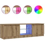 TV ormarić LED boja hrasta 120x30x36 cm konstruirano drvo | Eponuda.com