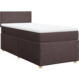 vidaXL Box spring postelja z vzmetnico temno rjav 90x190 cm blago, (21291101) Cene