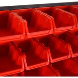  35-dijelni set polica za radionicu crveno-crni 77 x 39 cm PP Slike