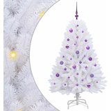 vidaXL Umjetno božićno drvce s nogom Bijelo 150 cm PVC i čelik - Lila 150 cm | shoptok.hr