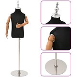  Podesiva lutka 120-150 cm s postoljem Uniseks PP Crna | shoptok.hr