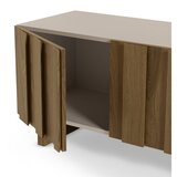 Marckeric Krem/u prirodnoj boji TV komoda od masivnog bora 180x50x43 cm Marlo – | shoptok.hr