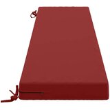  Jastučić za klupu SOEST 100% poliester Vinska crvena - boja crnog vina 200 x 40 x 8 cm Poliester Slike