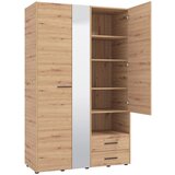 Mömax omara za oblačila leon, barva hrasta, š. 128 cm | Shoptok.si