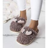 Gemre Brown slippers with fur Rosny Cijene