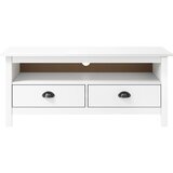 TV ormarić Hill bijeli 110 x 40 x 47 cm od masivne borovine | Eponuda.ba