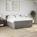  Krevet s oprugama i madracem smeđesivi 180x200 cm tkanina | shoptok.hr