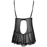 Cottelli Lahkotna, nagubana babydoll (črna) - XL | Shoptok.si