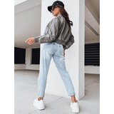 DStreet Women's leather bomber jacket SANTOL grey | shoptok.hr