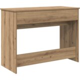 vidaXL Toaletna miza z ogledalom Oblikovan hrast 100x45x76 cm | Shoptok.si