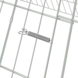  Kavez za piliće Srebrno 215 x 100 x 85 cm Cinkani čelik | Eponuda.com