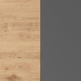 Modern Living Dnevni Regal Caneva, Barva Hrasta, Antracit, 2-Delni | Shoptok.si